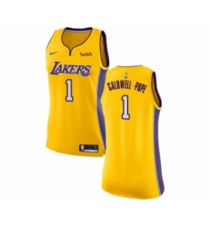 Women's Los Angeles Lakers #1 Kentavious Caldwell-Pope Authentic Gold Home Basketball Jersey - Icon Edition