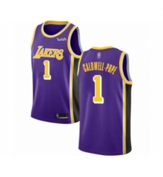 Women's Los Angeles Lakers #1 Kentavious Caldwell-Pope Authentic Purple Basketball Jerseys - Icon Edition