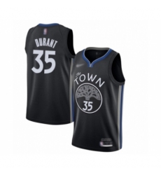 Men's Golden State Warriors #35 Kevin Durant Swingman Black Basketball Jersey - 2019 20 City Edition