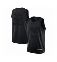 Men's Golden State Warriors #35 Kevin Durant Swingman Black MVP Basketball Jersey