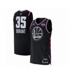 Men's Jordan Golden State Warriors #35 Kevin Durant Authentic Black 2019 All-Star Game Basketball Jersey