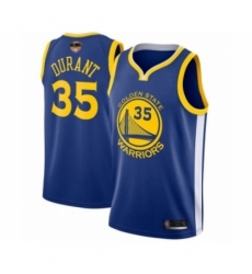 Youth Golden State Warriors #35 Kevin Durant Swingman Royal Blue 2019 Basketball Finals Bound Basketball Jersey - Icon Edition