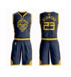 Women's Golden State Warriors #23 Mitch Richmond Swingman Navy Blue Basketball Suit 2019 Basketball Finals Bound Jersey - City Edition