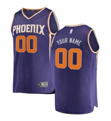 Men's Phoenix Suns Fanatics Branded Purple Fast Break Custom Replica Jersey - Icon Edition