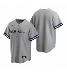 Men's Nike New York Yankees Blank Gray Road Stitched Baseball Jersey