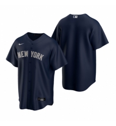 Men's Nike New York Yankees Blank Navy Alternate Stitched Baseball Jersey