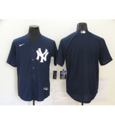 Men's Nike New York Yankees Blank Navy Blue Alternate Stitched Baseball Jersey