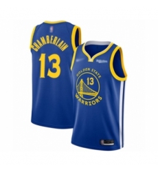 Men's Golden State Warriors #13 Wilt Chamberlain Authentic Royal Finished Basketball Jersey - Icon Edition