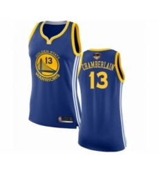 Women's Golden State Warriors #13 Wilt Chamberlain Swingman Royal Blue 2019 Basketball Finals Bound Basketball Jersey - Icon Edition