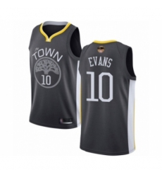 Men's Golden State Warriors #10 Jacob Evans Swingman Black Basketball 2019 Basketball Finals Bound Jersey - Statement Edition
