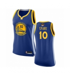 Women's Golden State Warriors #10 Jacob Evans Swingman Royal Blue Basketball 2019 Basketball Finals Bound Jersey - Icon Edition