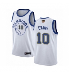 Youth Golden State Warriors #10 Jacob Evans Authentic White Hardwood Classics Basketball 2019 Basketball Finals Bound Jersey