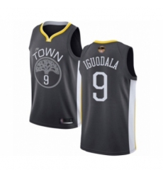 Men's Golden State Warriors #9 Andre Iguodala Swingman Black 2019 Basketball Finals Bound Basketball Jersey - Statement Edition