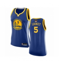 Women's Golden State Warriors #5 Kevon Looney Swingman Royal Blue 2019 Basketball Finals Bound Basketball Jersey - Icon Edition