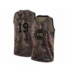 Men's Detroit Pistons #19 Sviatoslav Mykhailiuk Swingman Camo Realtree Collection Basketball Jersey