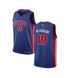 Women's Detroit Pistons #19 Sviatoslav Mykhailiuk Authentic Royal Blue Basketball Jersey - Icon Edition