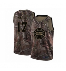 Men's Detroit Pistons #17 Tony Snell Swingman Camo Realtree Collection Basketball Jersey