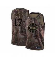 Youth Detroit Pistons #17 Tony Snell Swingman Camo Realtree Collection Basketball Jersey