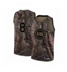 Women's Detroit Pistons #8 Markieff Morris Swingman Camo Realtree Collection Basketball Jersey