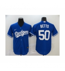 Men's Los Angeles Dodgers #50 Mookie Betts Royal 2020 Cool Base Jersey