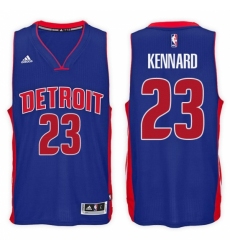 Detroit Pistons #23 Luke Kennard Road Blue New Swingman Stitched NBA Jersey