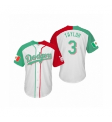 Men's Chris Taylor #3 Los Angeles Dodgers Two-Tone Mexican Heritage Night Cool Base Jersey