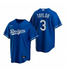 Men's Nike Los Angeles Dodgers #3 Chris Taylor Royal Alternate Stitched Baseball Jersey
