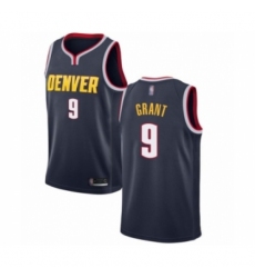 Men's Denver Nuggets #9 Jerami Grant Authentic Navy Blue Road Basketball Jersey - Icon Edition