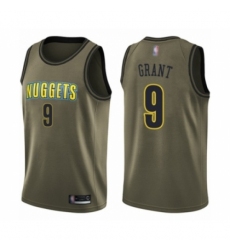 Youth Denver Nuggets #9 Jerami Grant Swingman Green Salute to Service Basketball Jersey