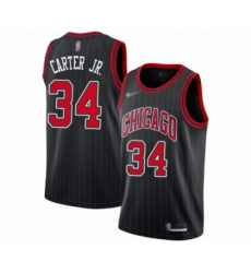 Men's Chicago Bulls #34 Wendell Carter Jr. Authentic Black Finished Basketball Jersey - Statement Edition