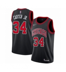 Women's Chicago Bulls #34 Wendell Carter Jr. Swingman Black Finished Basketball Jersey - Statement Edition