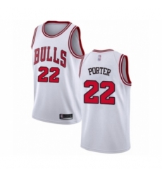 Men's Chicago Bulls #22 Otto Porter Authentic White Basketball Jersey - Association Edition