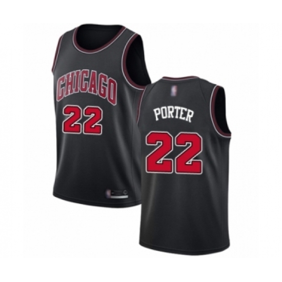 Youth Chicago Bulls #22 Otto Porter Swingman Black Basketball Jersey Statement Edition Youth Chicago Bulls #22 Otto Porter Swingman Black Basketball Jersey Statement Edition