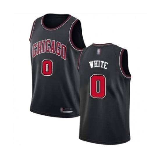 Youth Chicago Bulls #0 Coby White Swingman Black Basketball Jersey Statement Edition Youth Chicago Bulls #0 Coby White Swingman Black Basketball Jersey Statement Edition