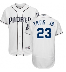 Men's San Diego Padres #23 Fernando Tatis Jr. White Flexbase Authentic Collection Stitched MLB Jersey