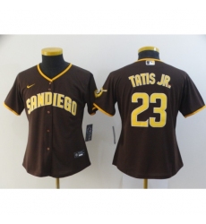 Women's San Diego Padres #23 Fernando Tatis Jr. Alternate Replica Brown Nike Jersey