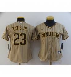 Women's San Diego Padres #23 Fernando Tatis Jr. Replica Brown Nike Jersey