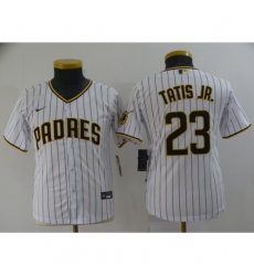 Youth San Diego Padres #23 Fernando Tatis Jr. Replica White Nike Jersey