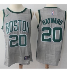 Men's Nike Boston Celtics #20 Gordon Hayward Gray NBA Swingman City Edition Jersey