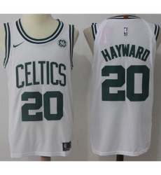 Men's Nike Boston Celtics #20 Gordon Hayward White NBA Swingman Association Edition Jersey