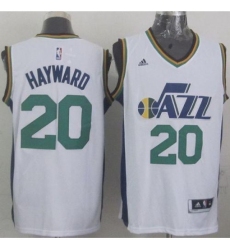 Revolution 30 Jazz #20 Gordon Hayward White Stitched NBA Jersey