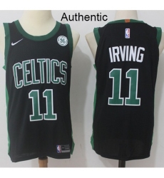  Men's Nike Boston Celtics #11 Kyrie Irving Black NBA Authentic Statement Edition Jersey