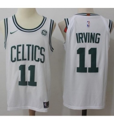  Men's Nike Boston Celtics #11 Kyrie Irving White NBA Swingman Association Edition Jersey