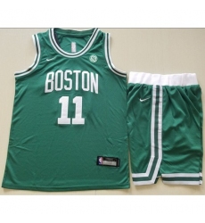  Youth Nike Boston Celtics #11 Kyrie Irving Green A Set NBA Swingman Icon Edition Jersey