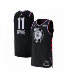 Men's Jordan Boston Celtics #11 Kyrie Irving Authentic Black 2019 All-Star Game Basketball Jersey