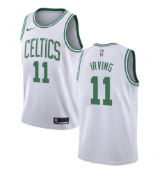 Women's Nike Boston Celtics #11 Kyrie Irving White NBA Swingman Association Edition Jersey