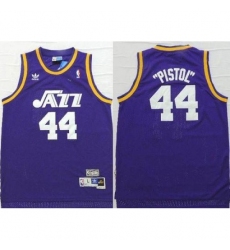azz #44 Pete Maravich Purple Pistol Soul Swingman Stitched NBA Jersey