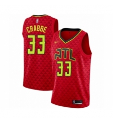 Youth Atlanta Hawks #33 Allen Crabbe Swingman Red Basketball Jersey Statement Edition
