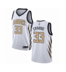 Youth Atlanta Hawks #33 Allen Crabbe Swingman White Basketball Jersey - City Edition