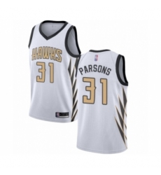 Men's Atlanta Hawks #31 Chandler Parsons Authentic White Basketball Jersey - City Edition